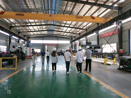 三民重科混凝土泵生產(chǎn)車(chē)間