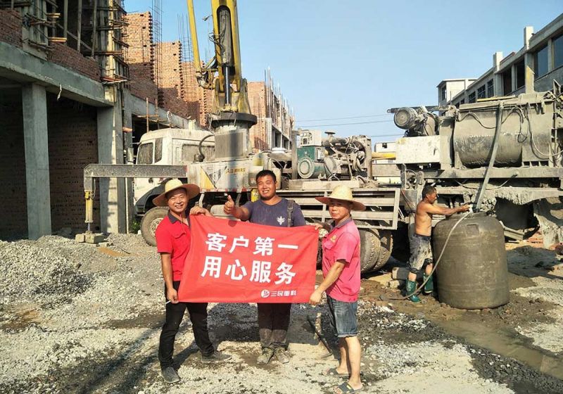 混凝土泵車還是選三民重科好！